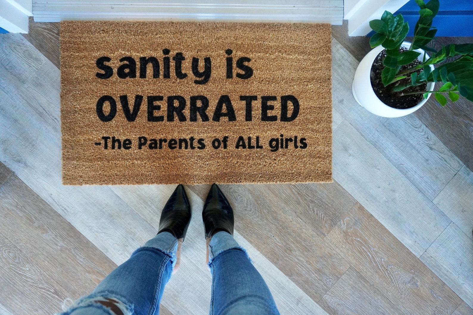 Girl mom doormat family doormat Kid doormat Etsy