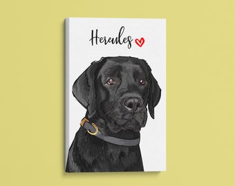 Custom Pet Canvas Etsy