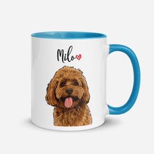 Custom Pet Portrait Mug, Personalized Dog Coffee Mug, Dog Photo Mug, Custom Cat Mug, Dog Face Mug, Customized Pet Owner Gift, Cute Mug image 7