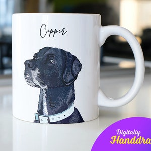 Custom Pet Portrait Mug, Personalized Dog Coffee Mug, Dog Photo Mug, Custom Cat Mug, Dog Face Mug, Customized Pet Owner Gift, Cute Mug image 3