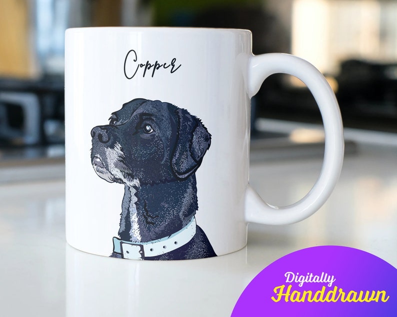 Custom Pet Portrait Mug, Personalized Dog Coffee Mug, Dog Photo Mug, Custom Cat Mug, Dog Face Mug, Customized Pet Owner Gift, Cute Mug image 3