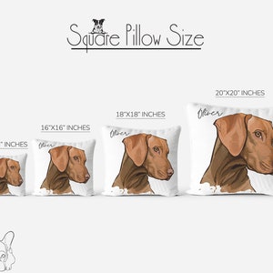 Custom Pet Pillow, Personalized Pet Portrait Throw Pillow, Indoor Outdoor Pillow, Decorative Pillow, Dog Memorial, Dog Cushion, Mom Gifts image 6