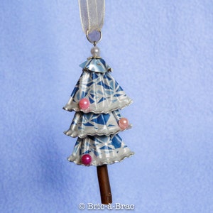 Cápsulas de café hechas a mano mini árboles de navidad, decoración de navidad, decoración del hogar, regalo de los amantes de la navidad, decoración del árbol de navidad, árbol