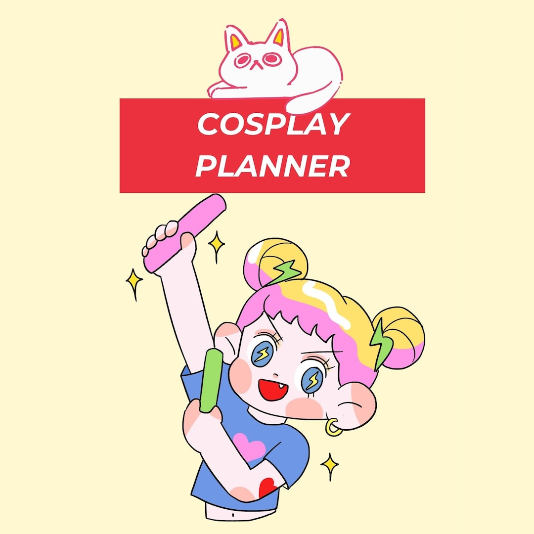 Cosplay Planner PDF Printable Planner for Cosplay Cosplay Calendar