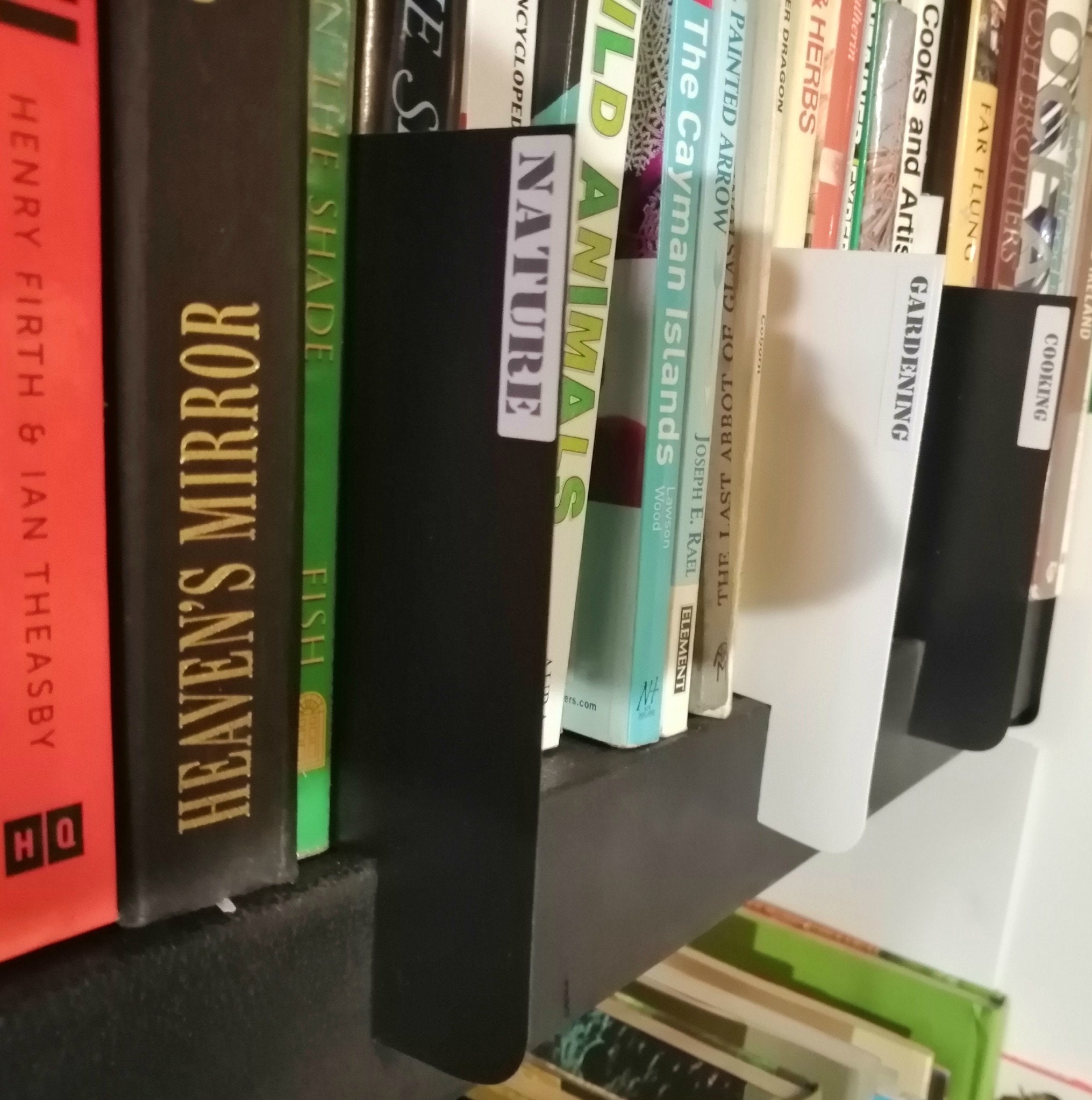 10 X Book Dividers / Shelf Markers Choose Colour Etsy UK