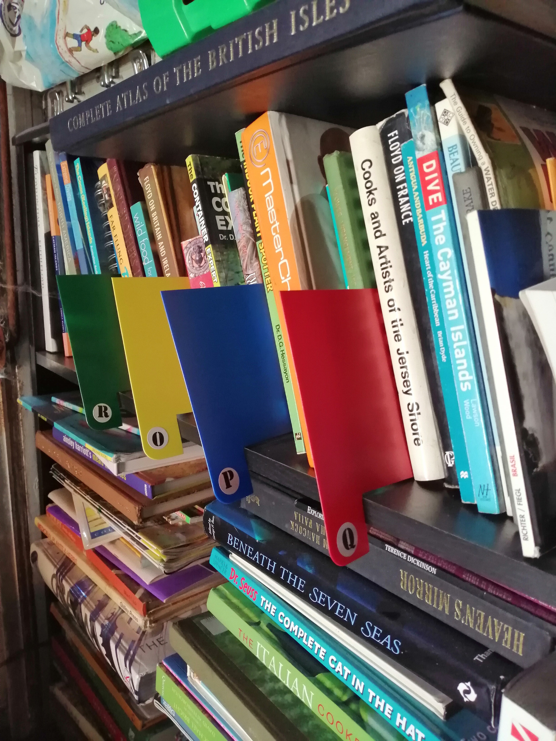 10 x Book Dividers / Shelf Markers Choose Colour Etsy