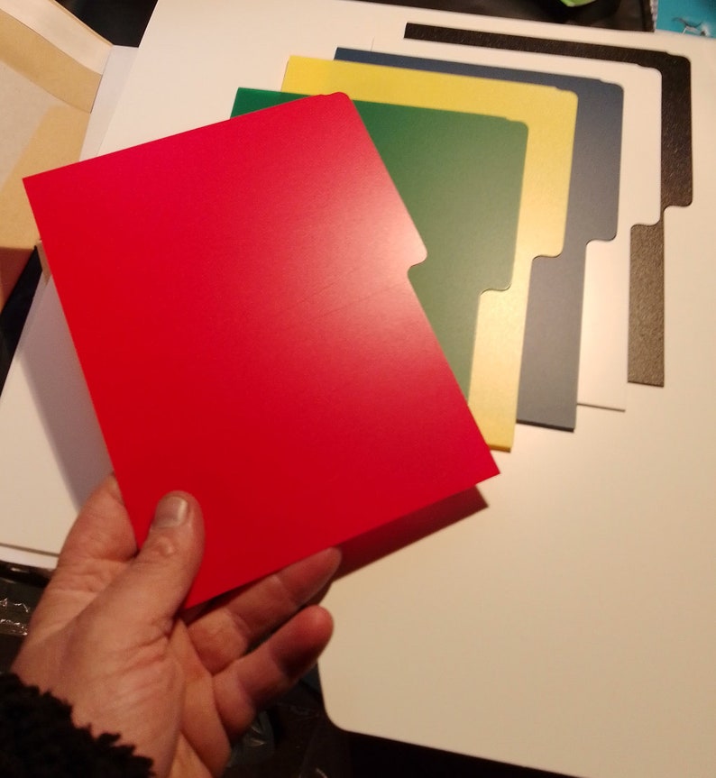 DVD Dividers Plastic Tabbed Index Cards Mixed Colours Etsy Australia