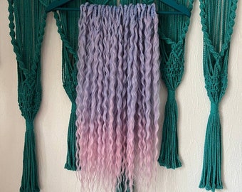 Dusty Purple and Pink Ombre DE Handmade Synthetic Dreadlock Set - Best for Halloween Hairstyle