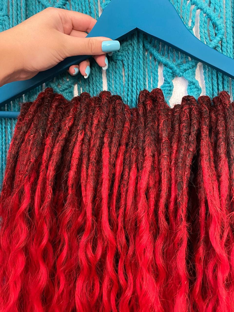 Synthetic Dreads Extensions Full Set Ombre Braiding Curly Hair Etsy