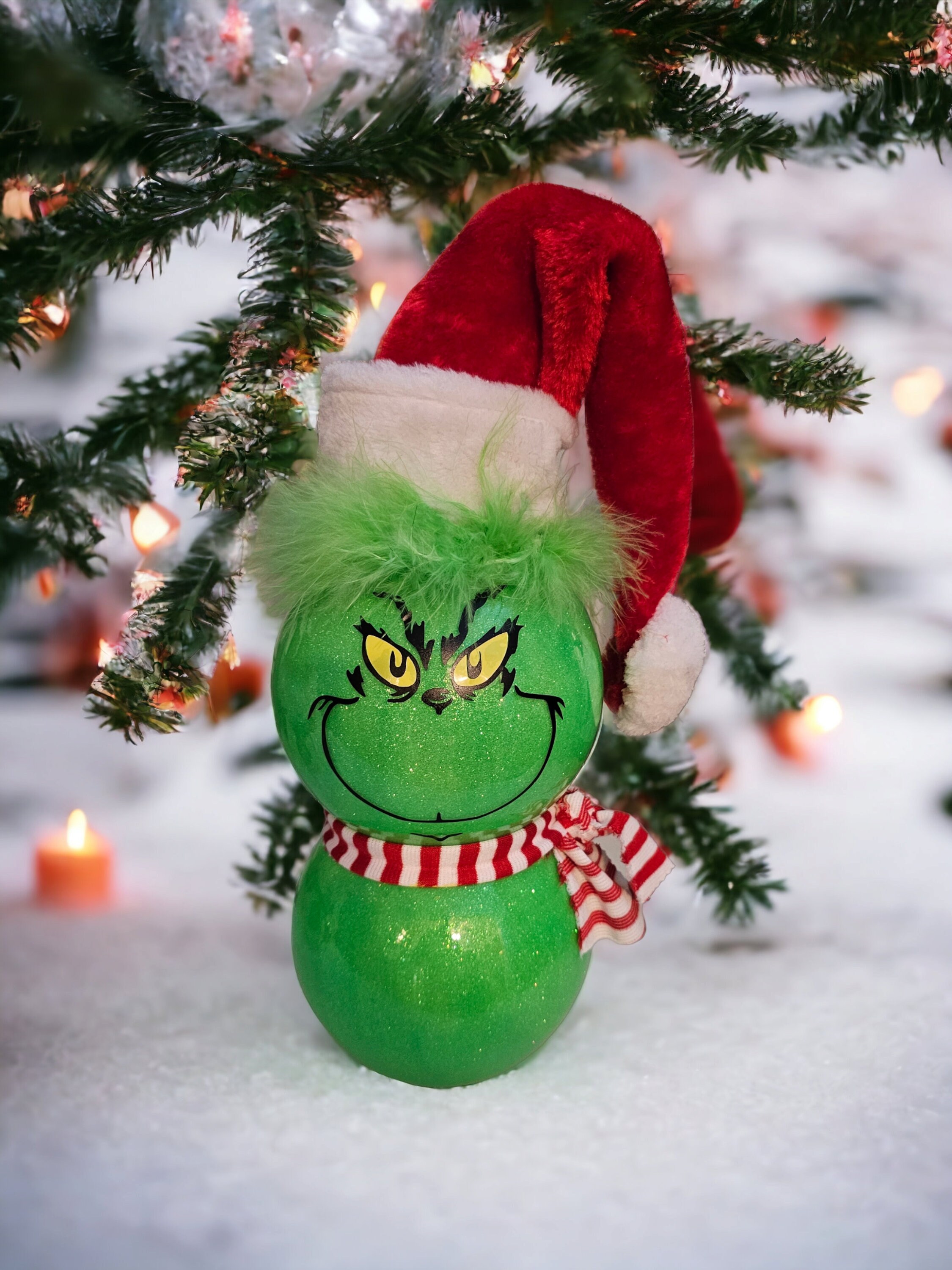 Mixed Pack-Grinch Dough Bowl-7x9-New Design-Candle Ready-Grinch