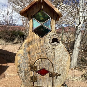 124 - Barnwood Birdhouse Handmade