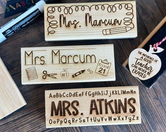 personalized whiteboard eraser, the influence of a good teacher can never be erased, teacher appreciation gifts for male teachers, end of