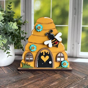 beehive tea light candle holders Spring shelf sitters, honey bee decor for home, bumble bee gifts for women, whimsical bee classroom theme
