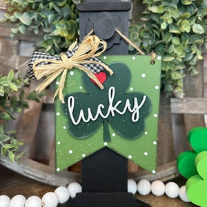 St. Patrick&#39;s Day Mini Signs, Tiered Tray Signs, Valentine Sign, Easter Sign, St. Patrick&#39;s Day Sign, Spring Sign, Door Hanger, Spring Decor