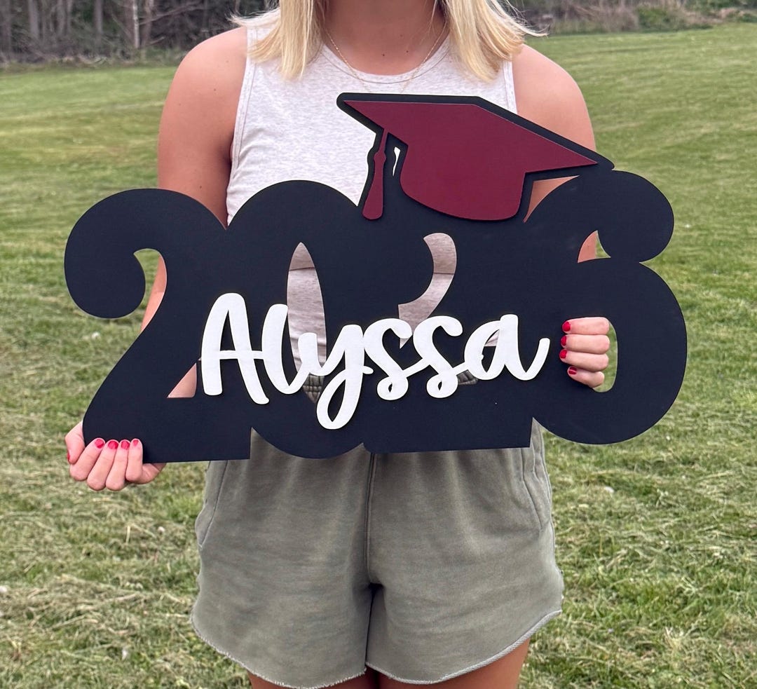 Personalized 2026 Graduation Sign, Custom Graduation Board, High School ...