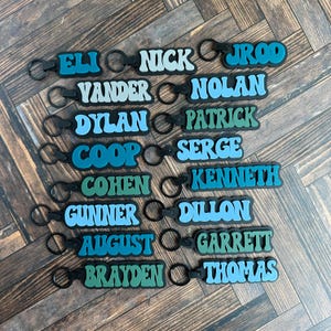 Personalized Keychain for Boys, Custom Backpack Tag for Kids, Back to ...