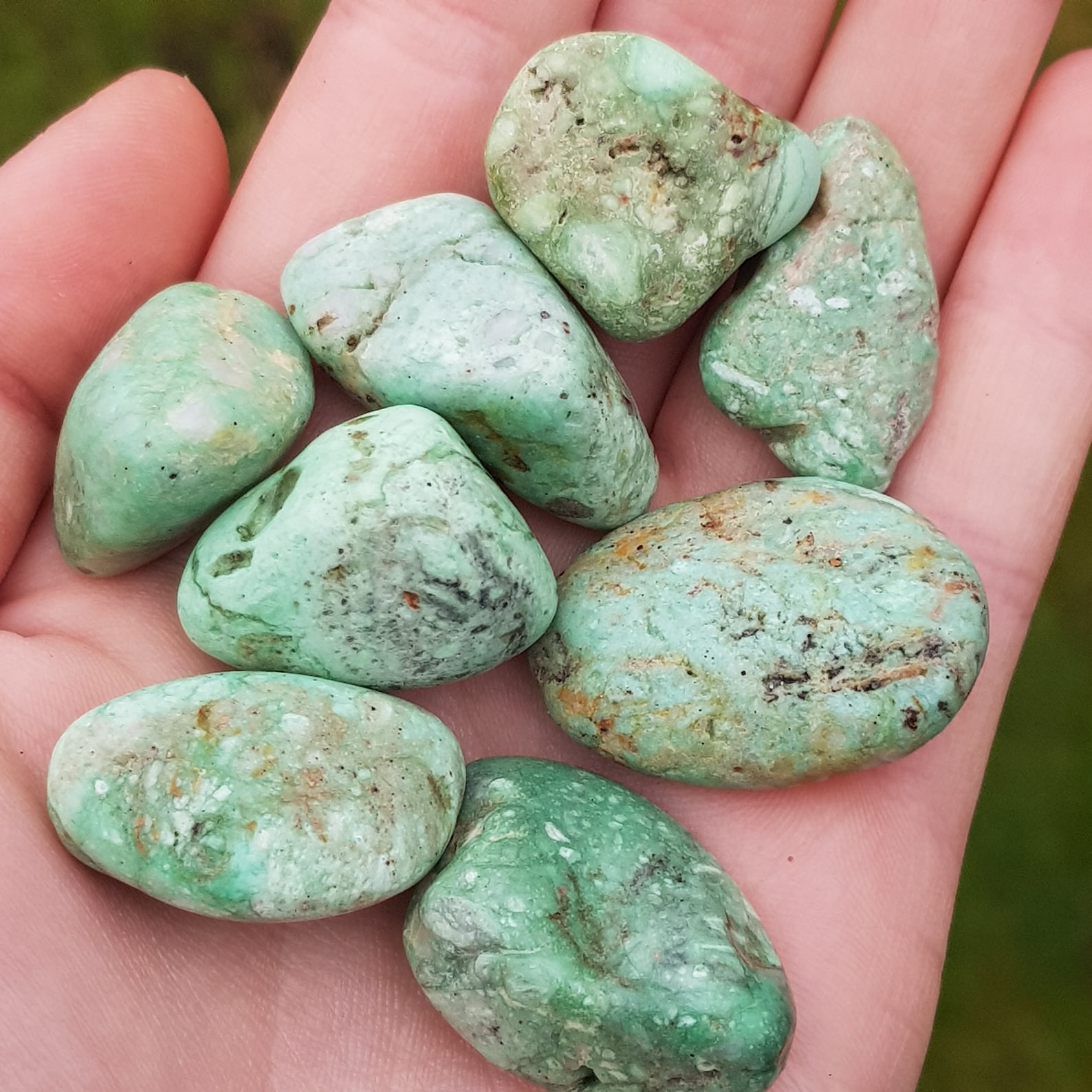 Variscite Tumble stone Variscite Crystal | Etsy