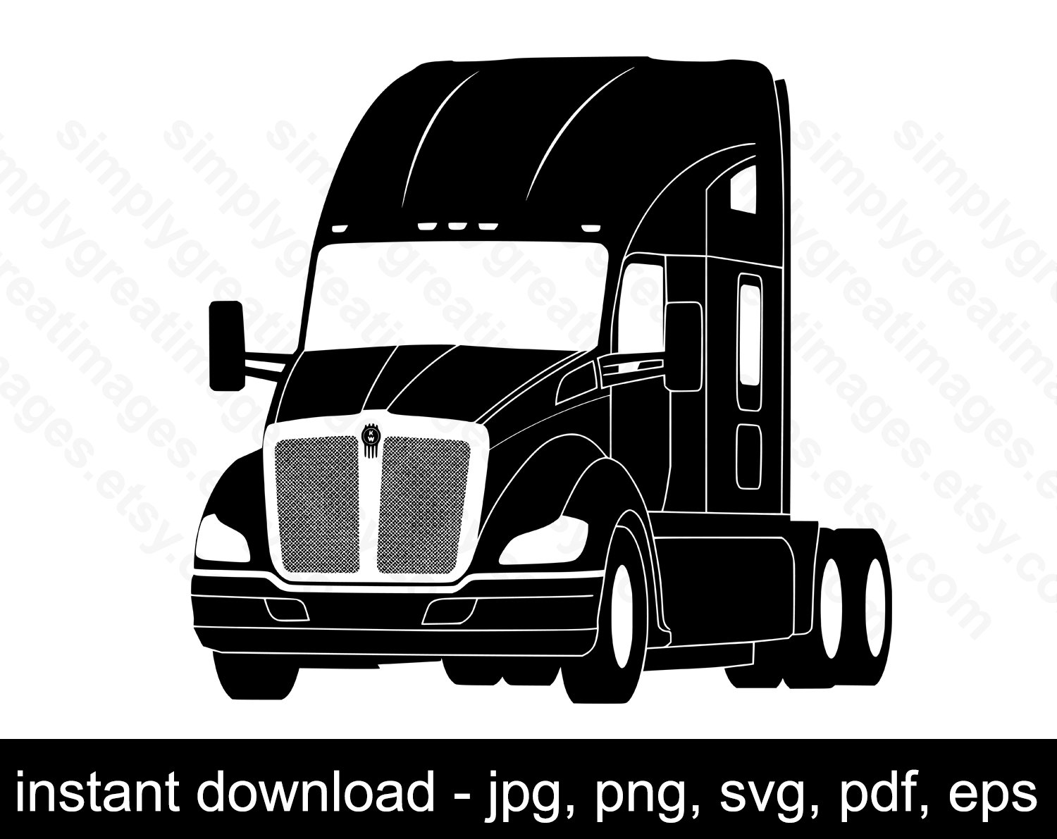 Free Free 266 Kenworth Semi Truck Svg SVG PNG EPS DXF File