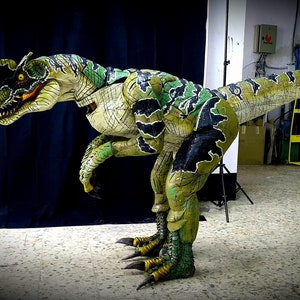 Mono de dinosaurio para adulto - Disfraz de Halloween de T-Rex - Traje de  cosplay de una