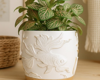 Goldfish Plant Pot STL File – Digital 3d Printer file – no supports