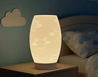 Cow  Lamp Shade STL file – Digital 3d Printer file – no supports
