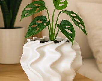 Modern Plant Pot STL File – Digital 3d Printer file – no supports