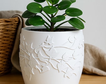 Ivy Plant Pot STL File – Digital 3d Printer file – no supports