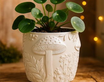 3D Printable Fly Agaric Planter STL File: Cottagecore Mushroom Decor No Supports, Digital Download