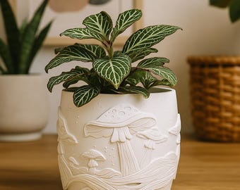 Mushroom Plant Pot STL File – Digital 3d Printer file – no supports