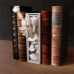 Sword Book Nook STL File: 3D Printed Bookworm Gift Digital Download