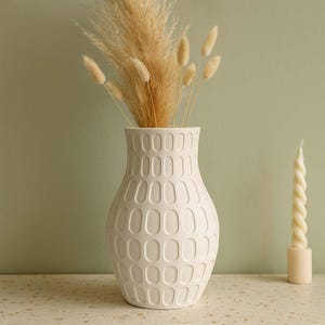 Modern Vase STL File – 3D Printable Home Accent – Easy Print – No Supports – Digital Product