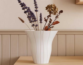 File STL del vaso – Decorazione moderna minimalista per stampa 3D – Senza supporti – Modello digitale facilmente stampabile