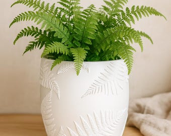 Fern Plant Pot STL File – Digital 3d Printer file – no supports