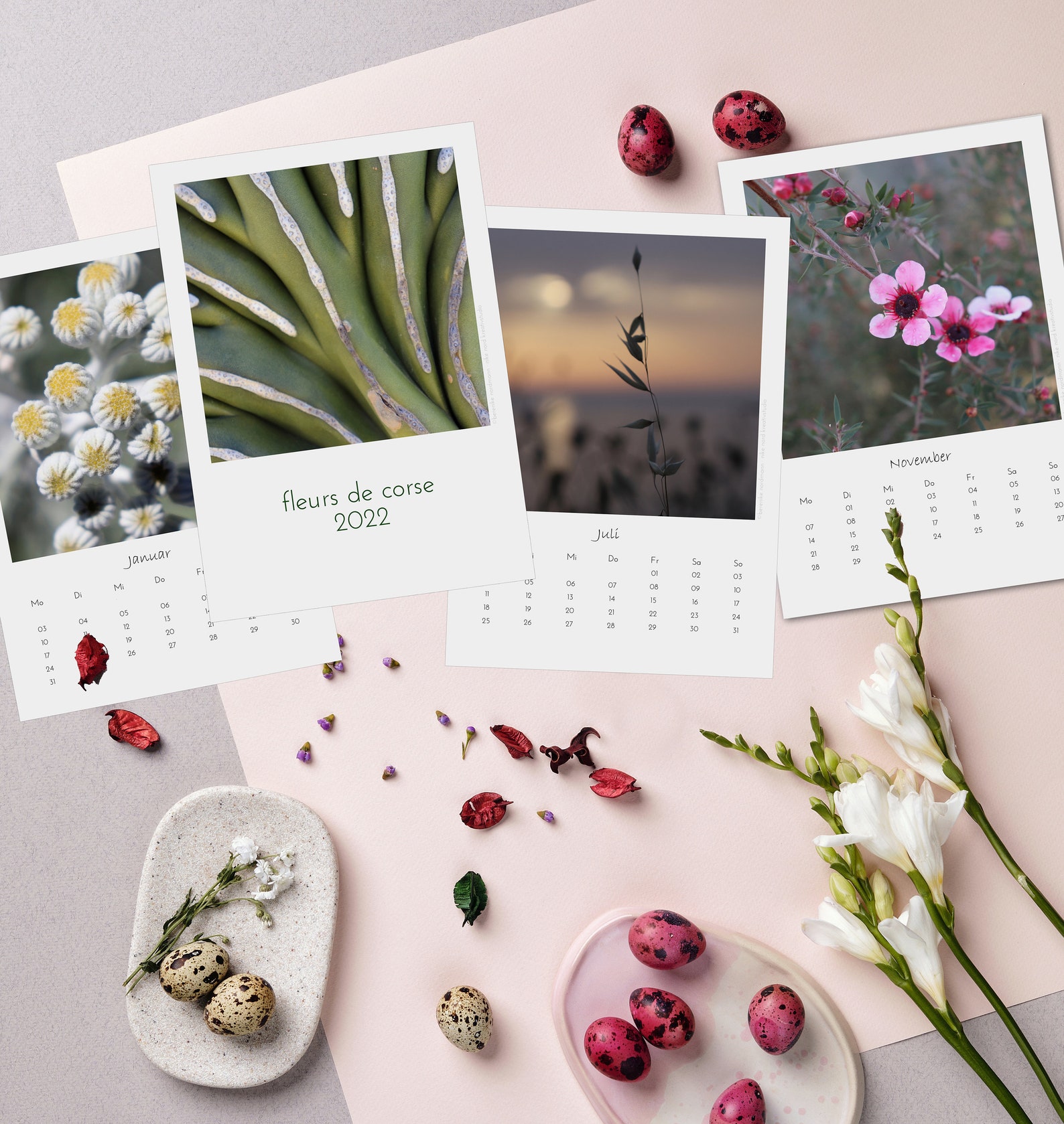 Kalender 2022 Fleurs de Corse Jahreskalender Etsy