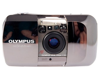 OLYMPUS Infinity Stylus Limited Edition #5,469 35mm Film Camera w/ Box, Case in MINT Condition