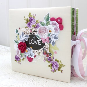 Scrapbook album Family photo album Memory book Love story album