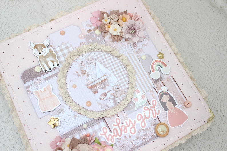 Baby Girl Album Baby Scrapbook Baby Photo Album Baby Memory Book