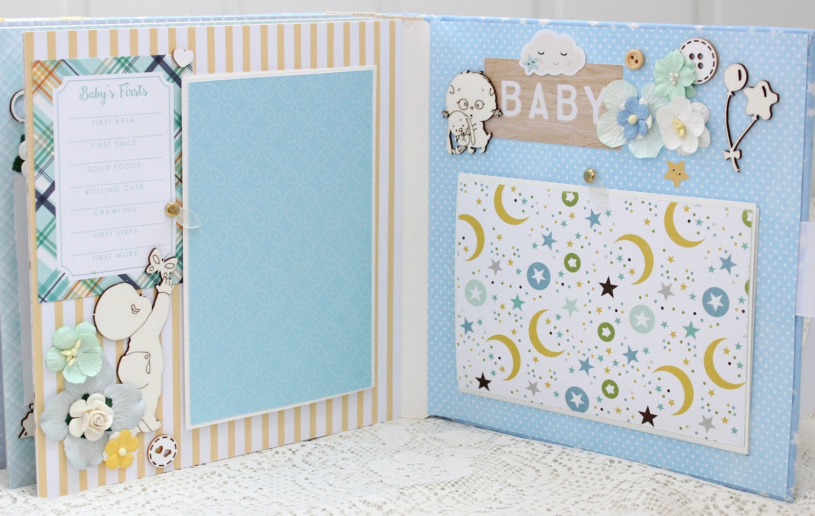 Baby Photo Album Baby Book Newborn Album Scrapbook Etsy