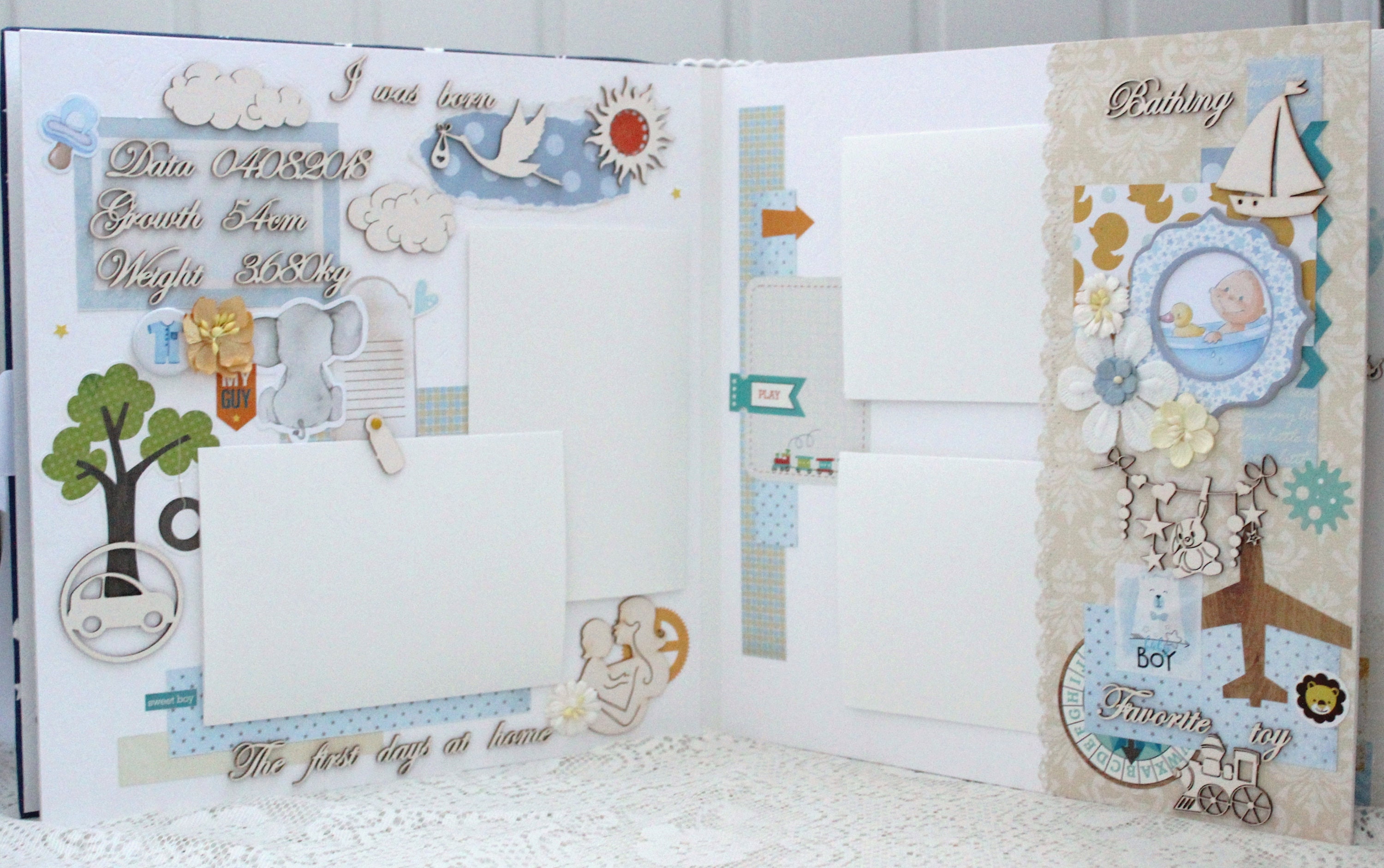 Personalized Baby boy Photo Album Etsy