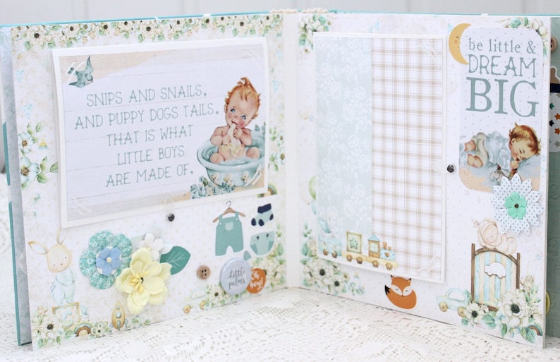 Baby Boy Photo Album Newborn Album Baby Gift Baby Memory Book Etsy