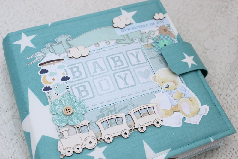 Baby Boy Photo Album Newborn Album Baby Gift Baby Memory Book Etsy