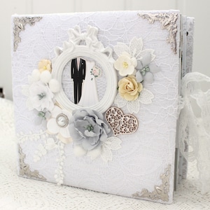 Álbum de recortes de boda Regalo del día de la boda Libro de recuerdos de boda Álbum de fotos de boda hecho a mano