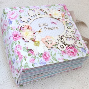Álbum de recortes para bebés muy voluminoso Álbum para recién nacidos Álbum para niñas Libro de recuerdos para bebés Álbum hecho a mano Regalo para bebés