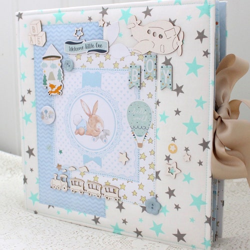 Baby Boy Photo Album Newborn Album Baby Gift Baby Book Etsy