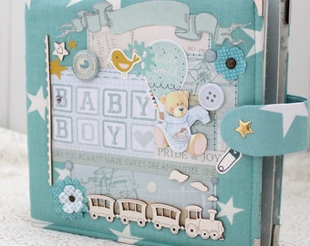 Baby Fotoalbum für Jungen: Neugeborenes Erinnerungsgeschenk (20x20cm)