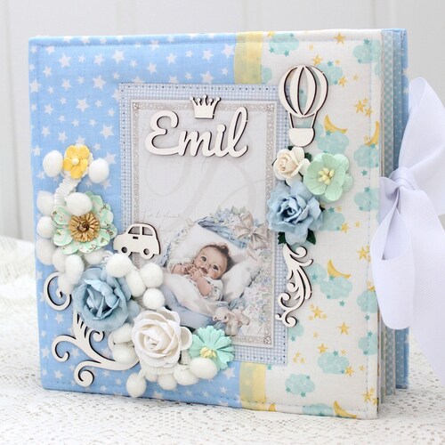 Baby Girl Photo Album Newborn Handmade Album Baby Memory Book Etsy