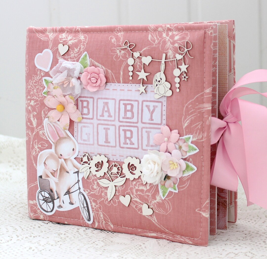 Baby Girl Photo Album Newborn Album Baby Scrapbook Baby Memory Book