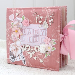 Álbum de fotos de niña, álbum de recién nacido, álbum de recortes para bebé, libro de recuerdos para bebé, regalo para niña