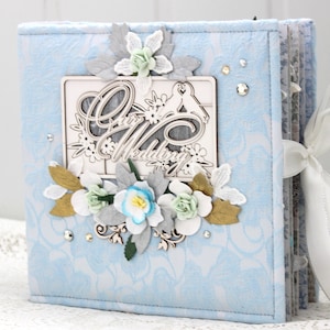 Handmade Wedding Photo Album: Floral Decorated Scrapbook (8x8)