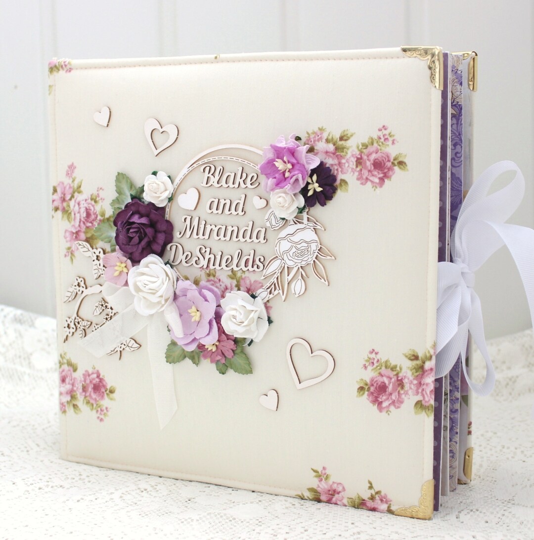 Wedding Scrapbook Album Wedding Day Gift Wedding Memory Book Handmade